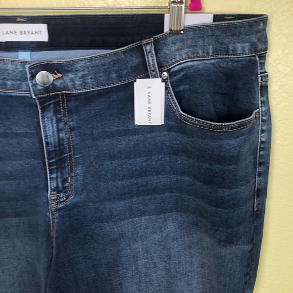 Lane Bryant Signature Fit Mid Rise Skinny Pedal Jeans Size 24 - Picture 3 of 9